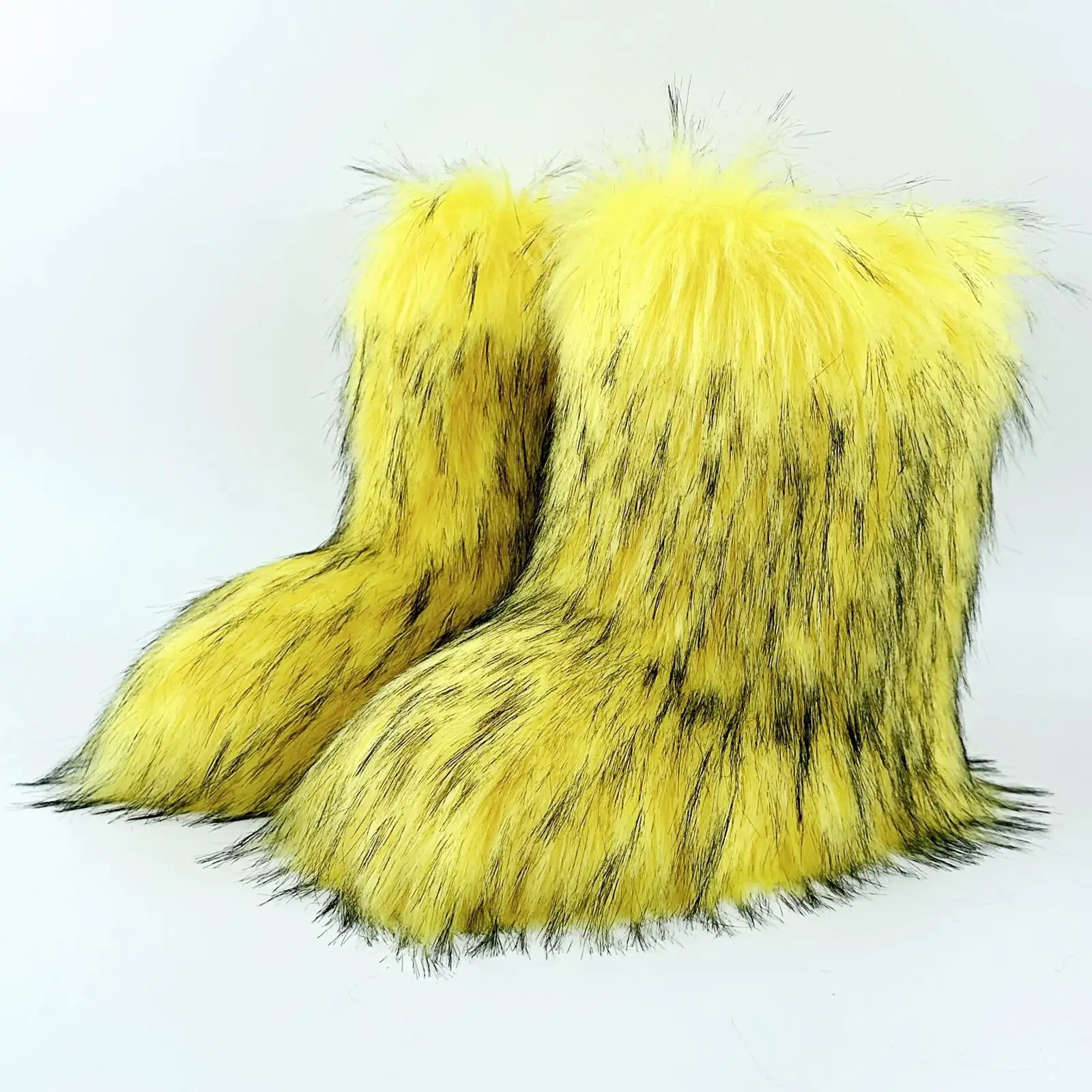Fluffy Faux Fox Fur Boots