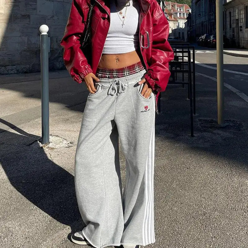 Loose Fit Double Waist Sweatpants