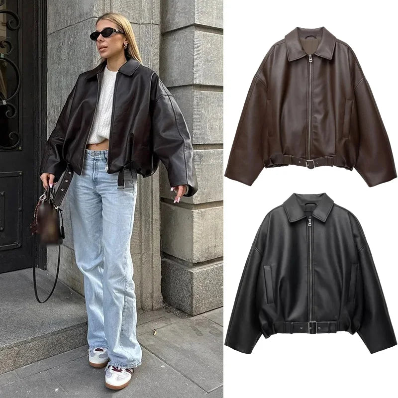 Leather Bomber