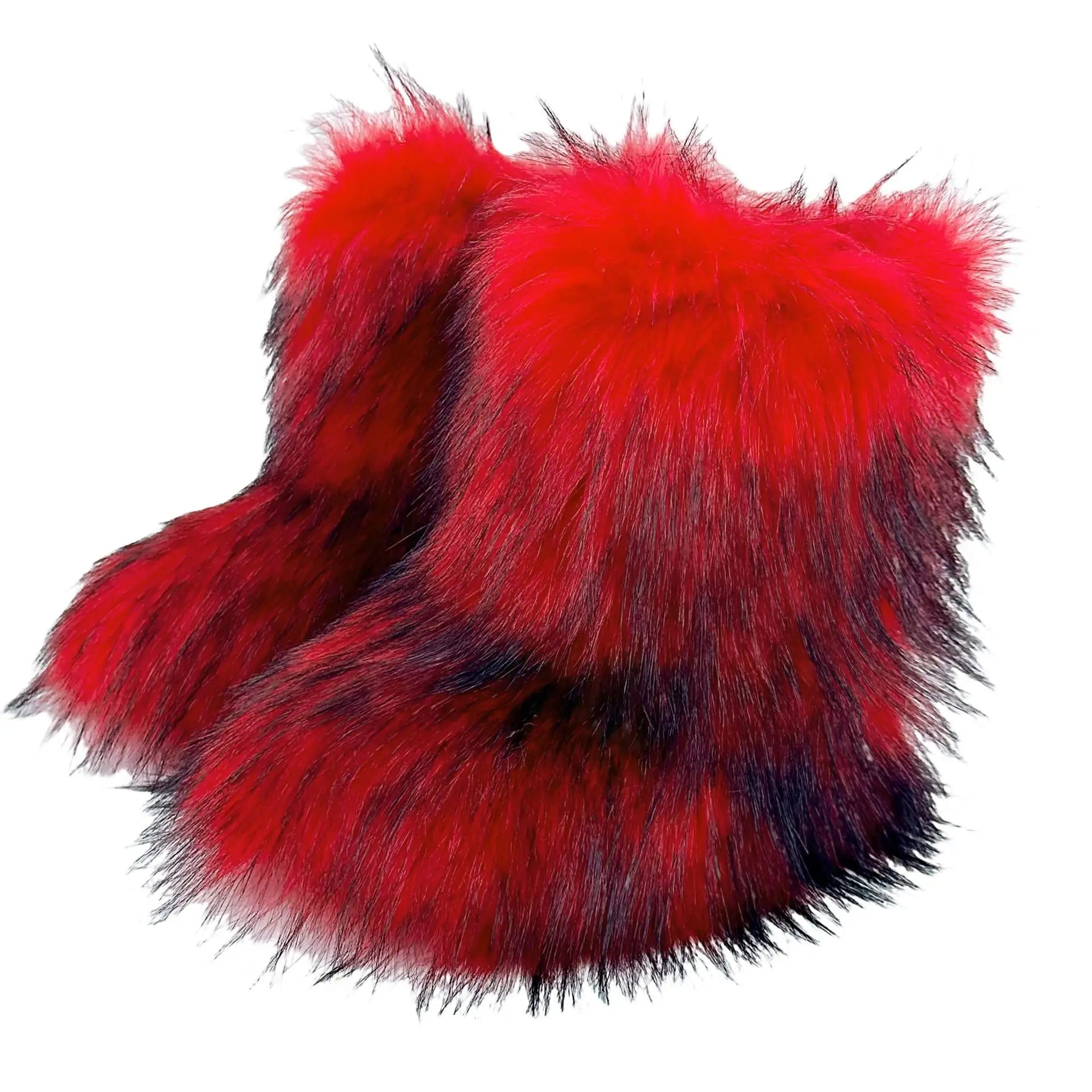 Fluffy Faux Fox Fur Boots