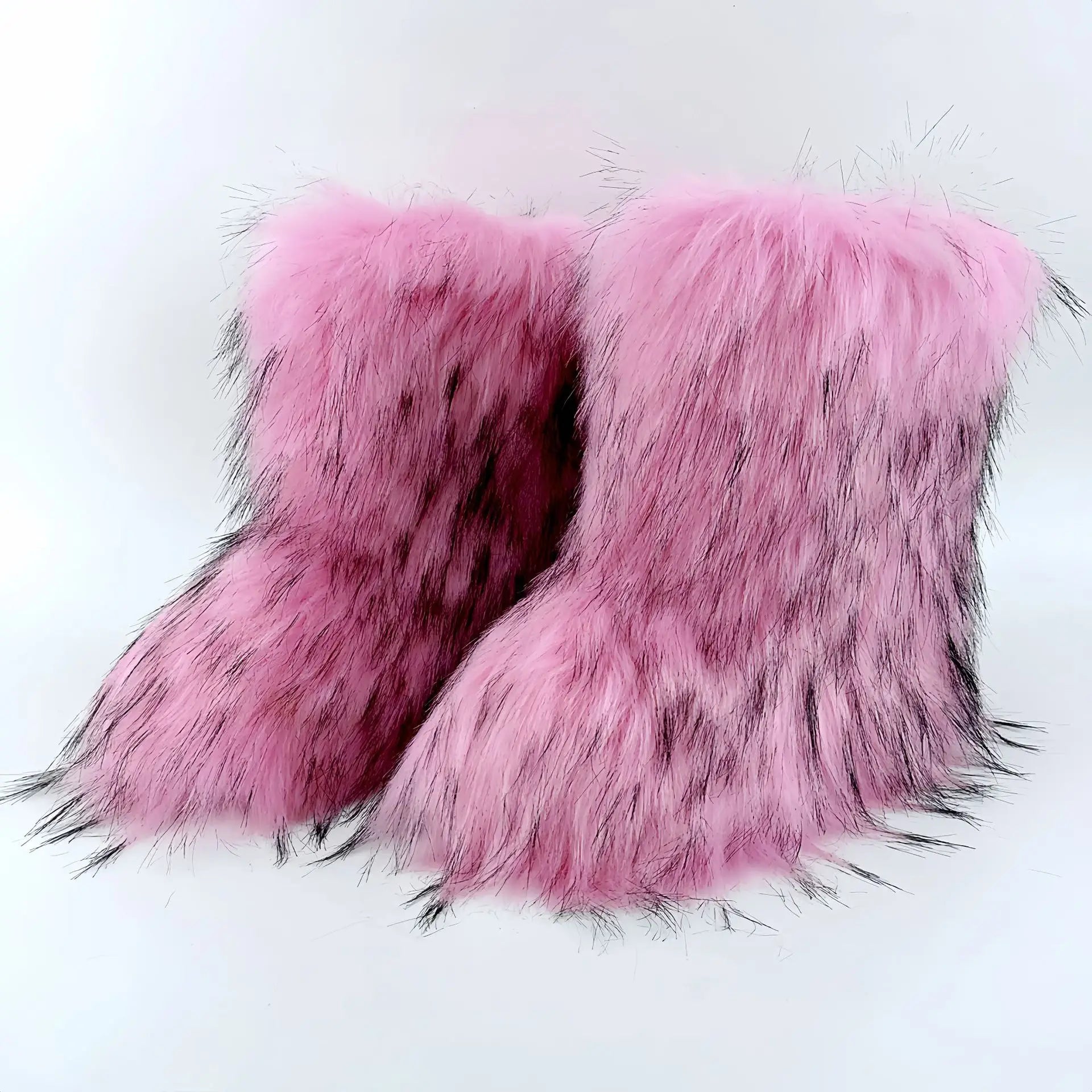 Fluffy Faux Fox Fur Boots