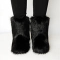 Fluffy Faux Fox Fur Boots