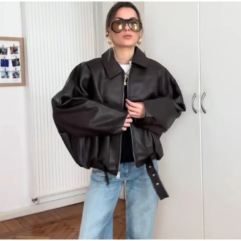 Leather Bomber